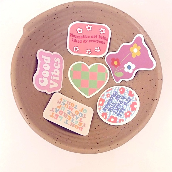 The Coconut Collective Positive Vibes Sticker 10 piece set NEW - Picture 4 of 6
